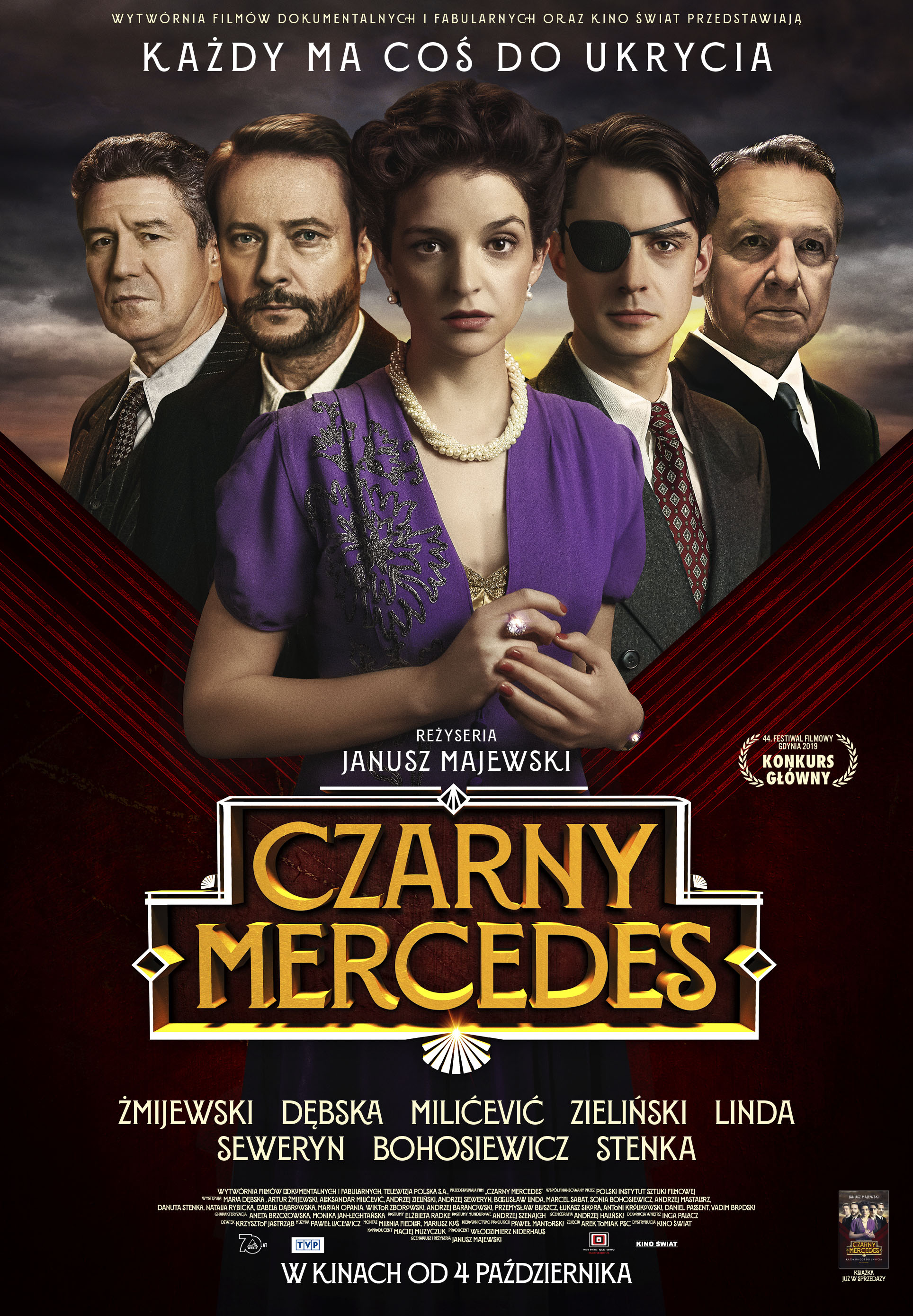 Polski plakat filmu 'Czarny Mercedes'