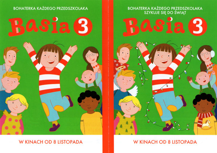 Przód ulotki filmu 'Basia 3'