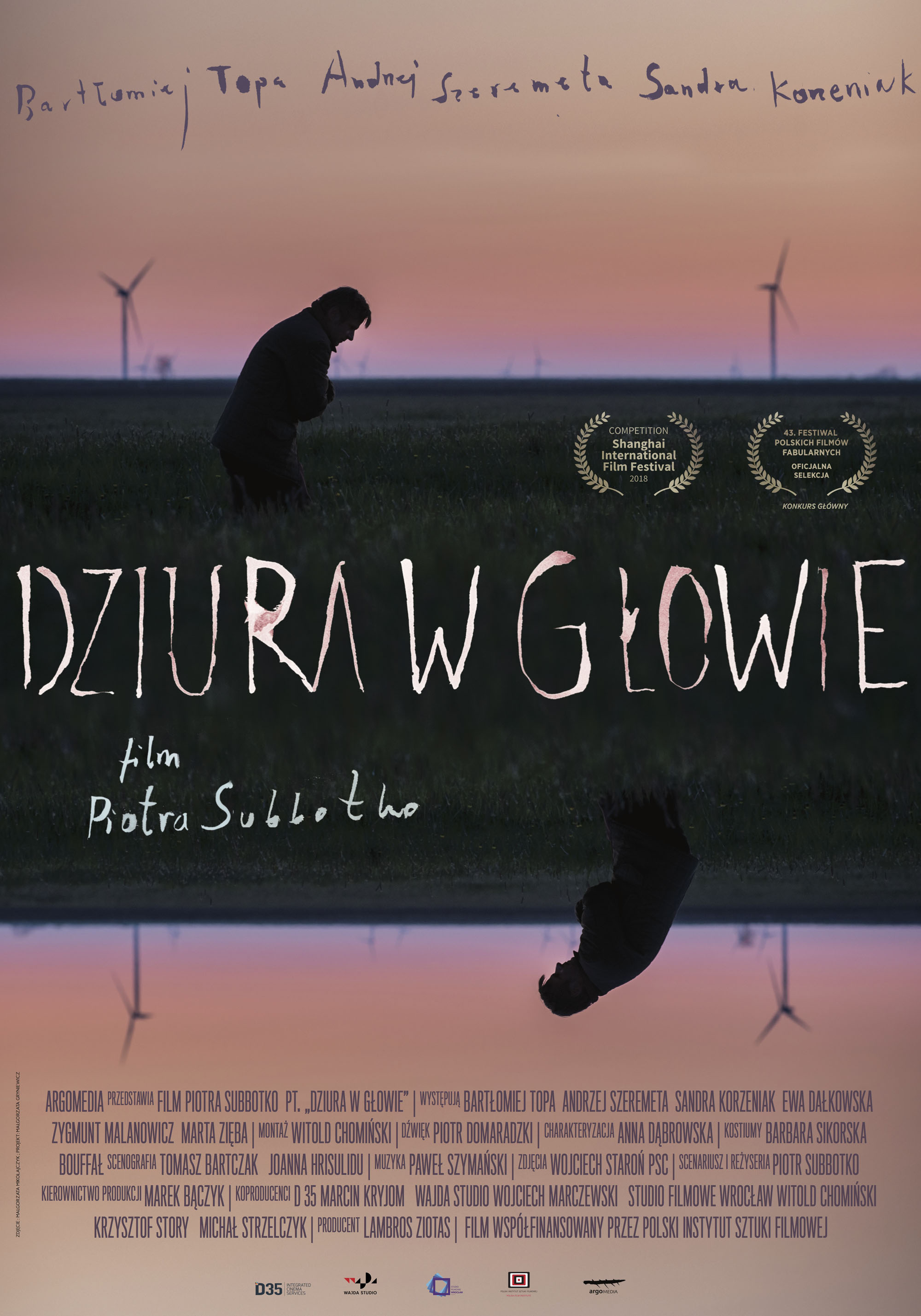 Polski plakat filmu 'Dziura w głowie'