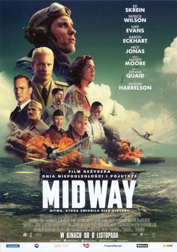 Przód ulotki filmu 'Midway'