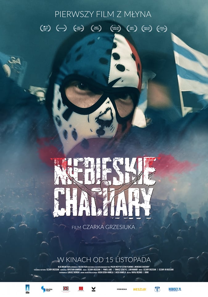 Polski plakat filmu 'Niebieskie Chachary'