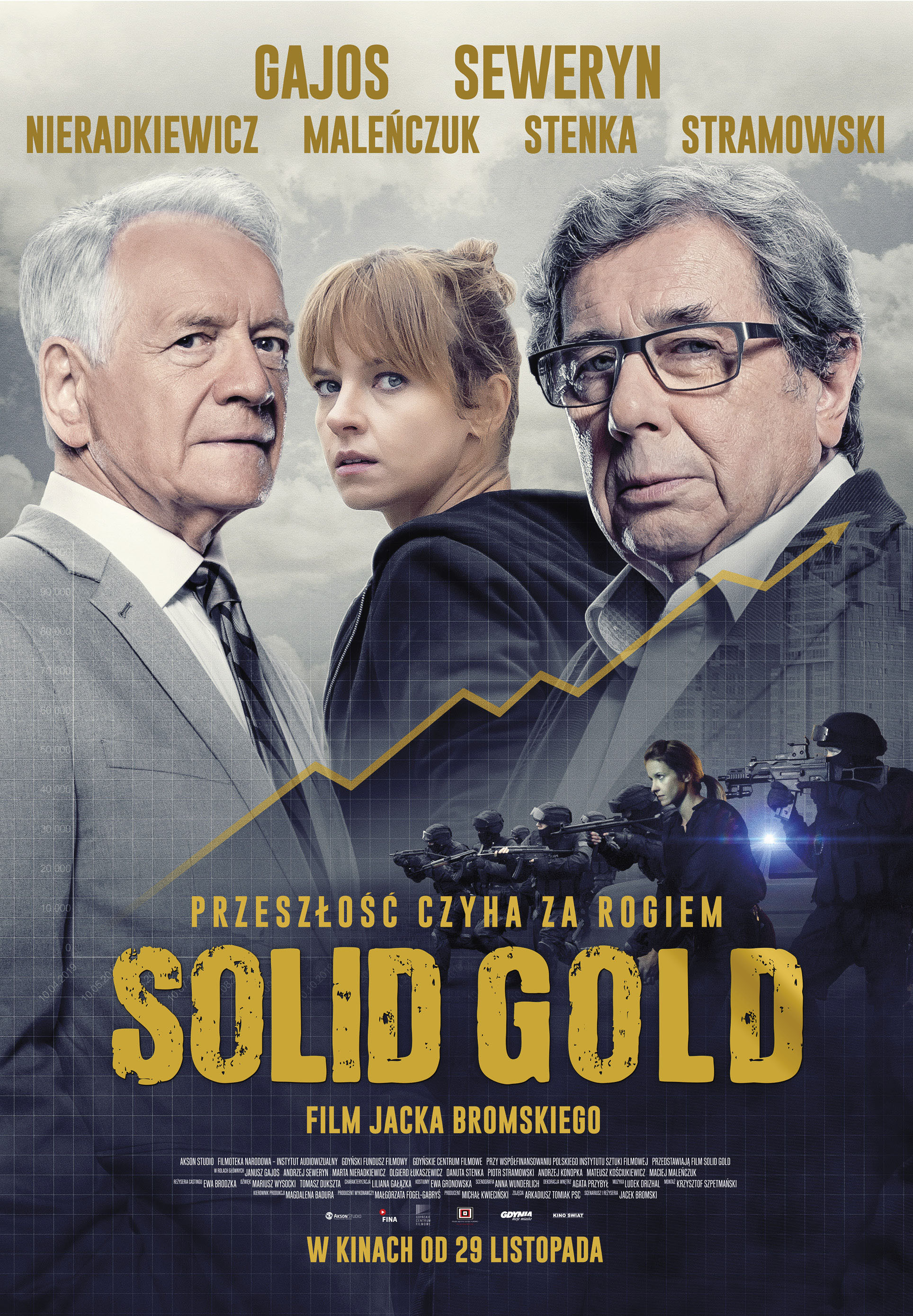 Polski plakat filmu 'Solid Gold'