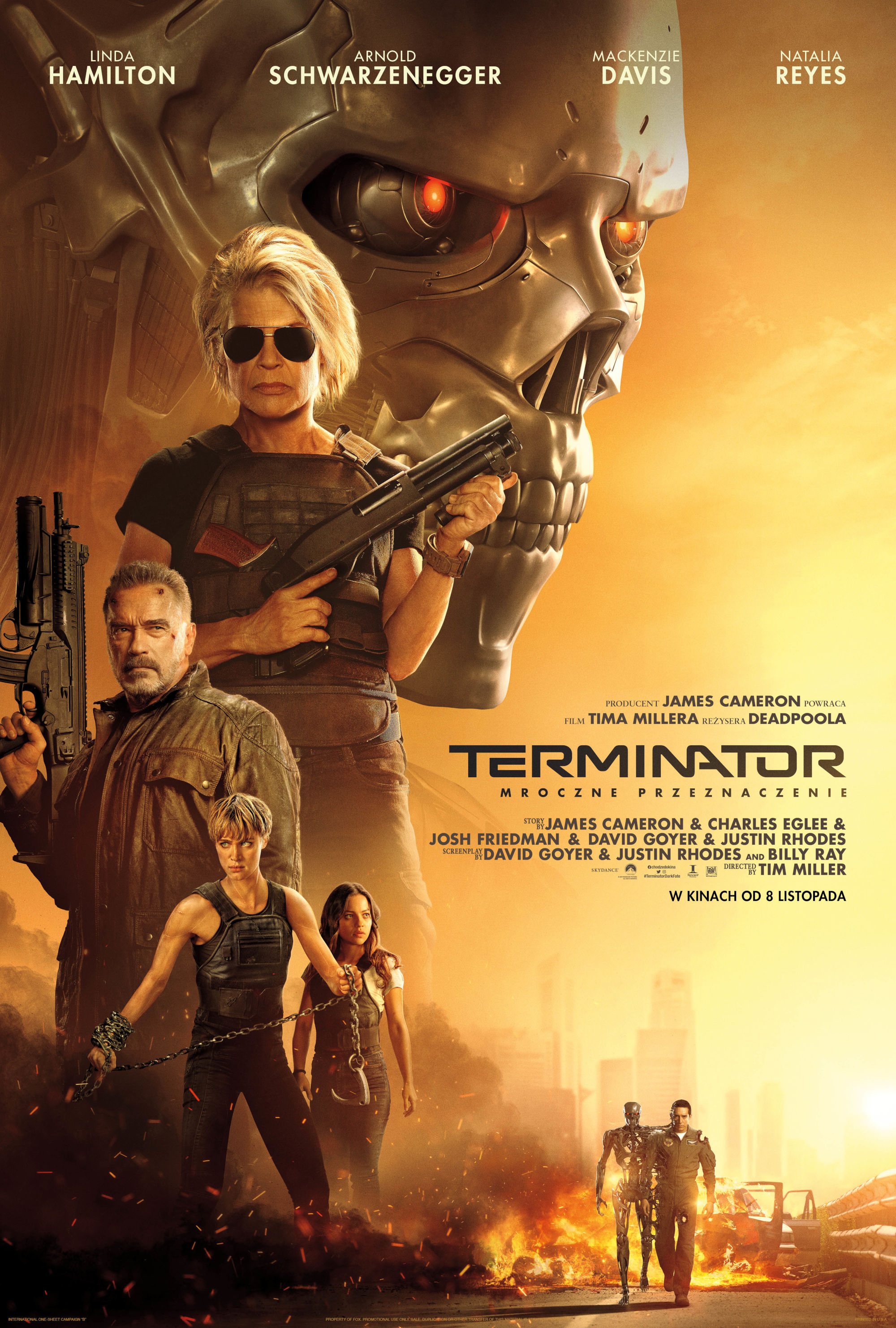 Polski plakat filmu 'Terminator: Mroczne przeznaczenie'