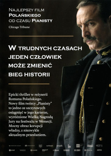 Tył ulotki filmu 'Oficer i szpieg'