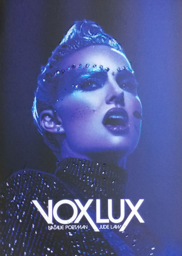 Przód ulotki filmu 'Vox Lux'