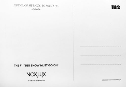 Tył ulotki filmu 'Vox Lux'