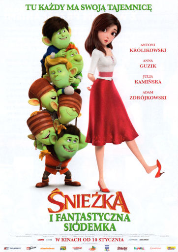 Przód ulotki filmu 'Śnieżka i Fantastyczna Siódemka'