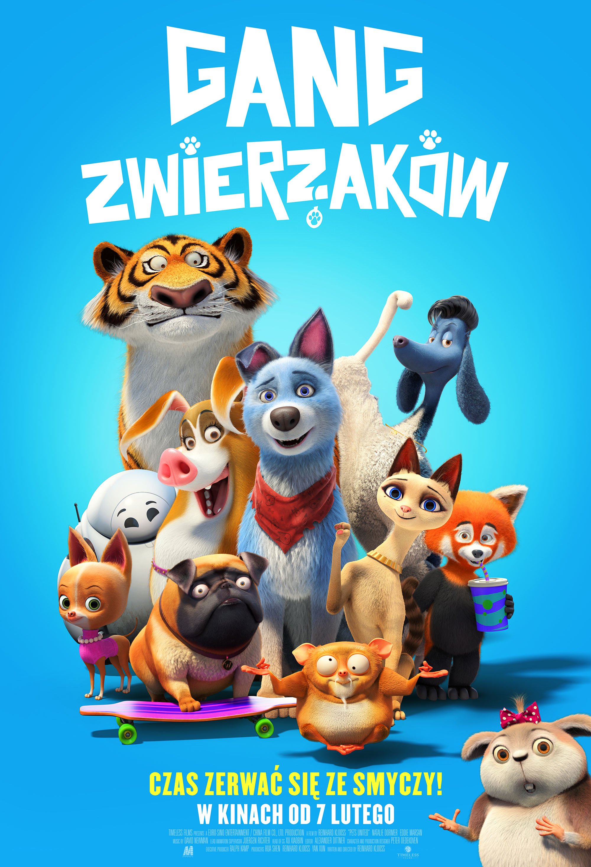 Polski plakat filmu 'Gang zwierzaków'