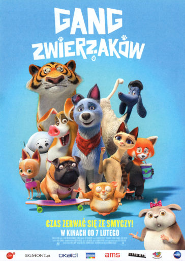 Przód ulotki filmu 'Gang zwierzaków'