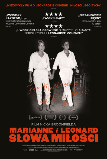 Polski plakat filmu 'Marianne i Leonard: Słowa miłości'