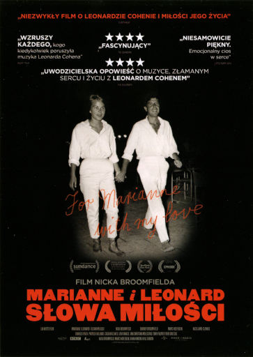Przód ulotki filmu 'Marianne i Leonard: Słowa miłości'