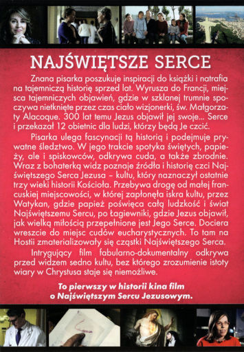 Tył ulotki filmu 'Najświętsze serce'