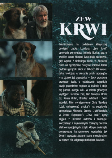Tył ulotki filmu 'Zew krwi'