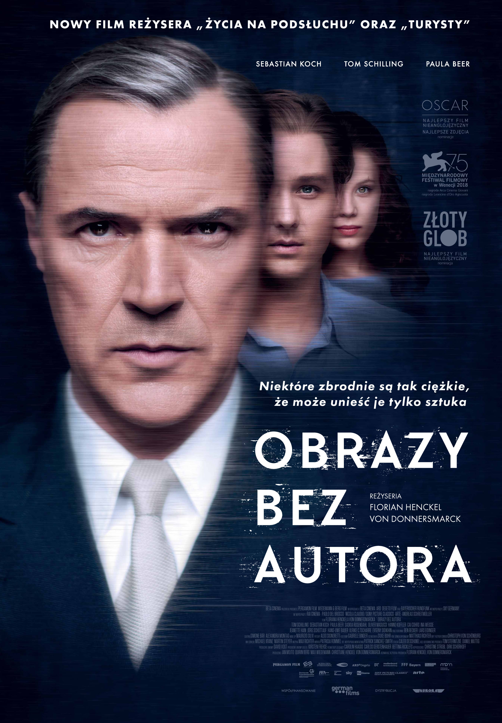 Polski plakat filmu 'Obrazy bez autora'