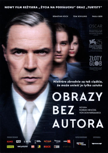 Przód ulotki filmu 'Obrazy bez autora'