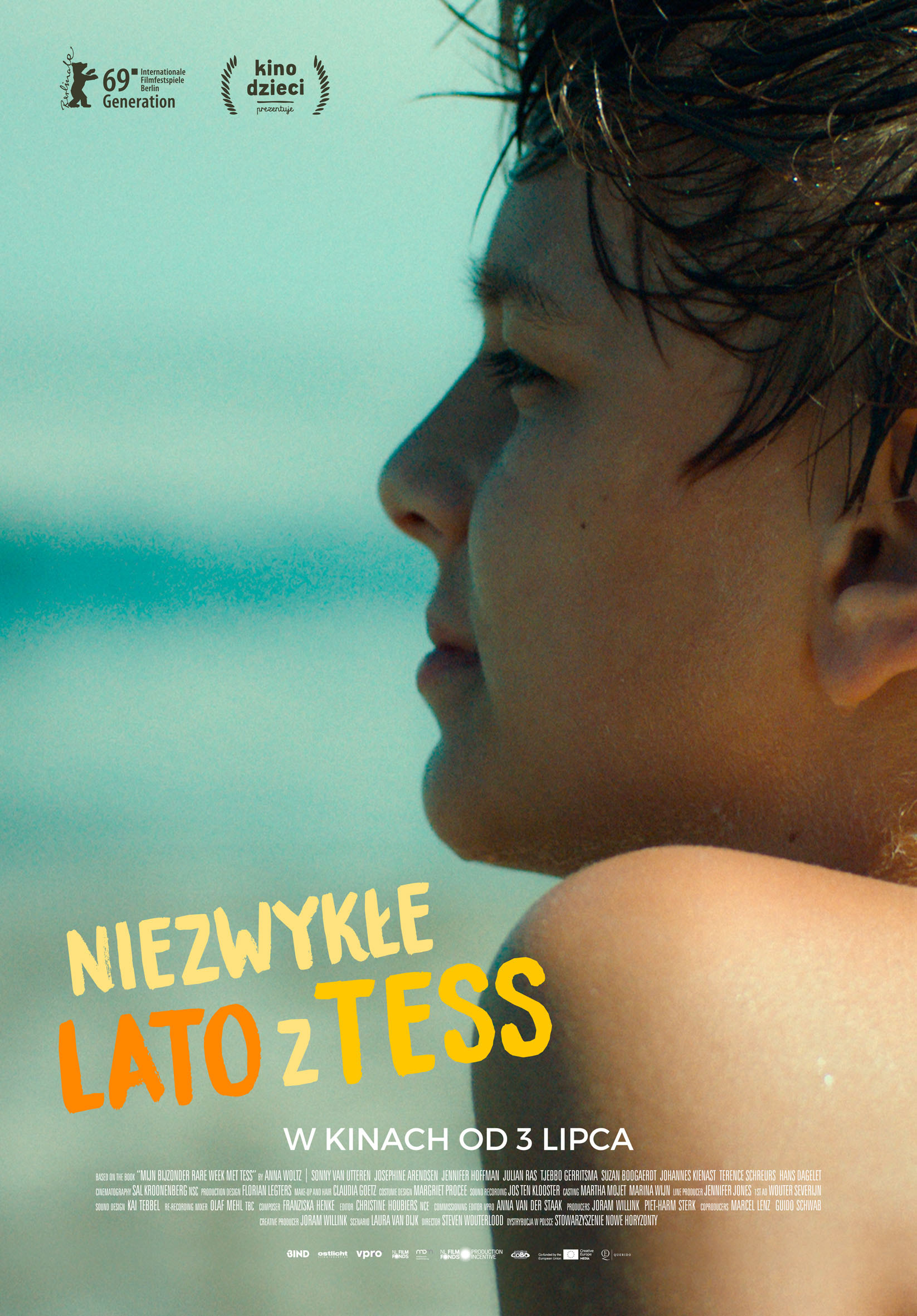 Polski plakat filmu 'Niezwykłe lato z Tess'