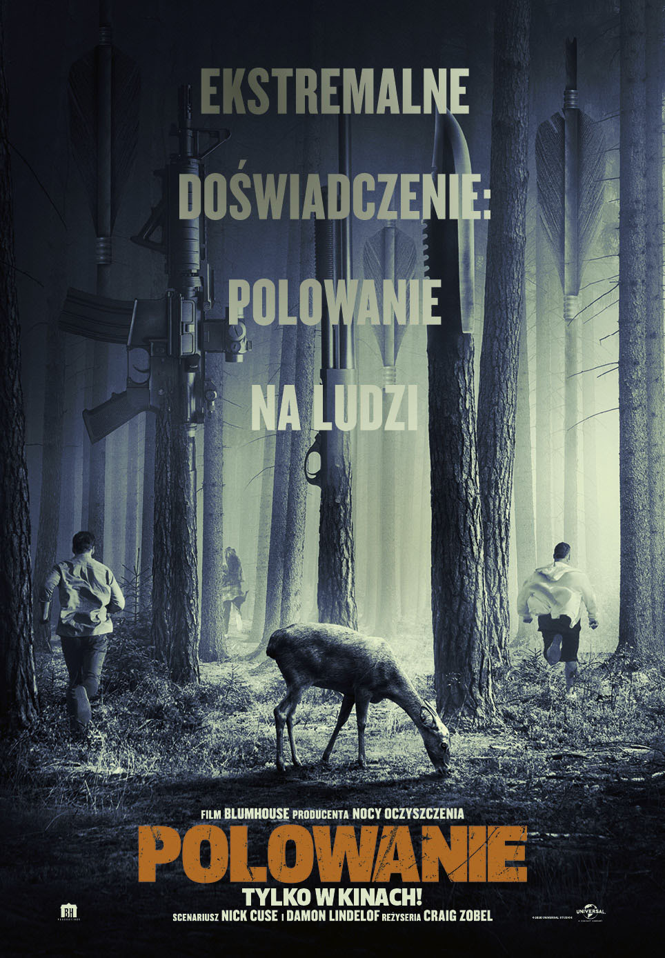 Polski plakat filmu 'Polowanie'