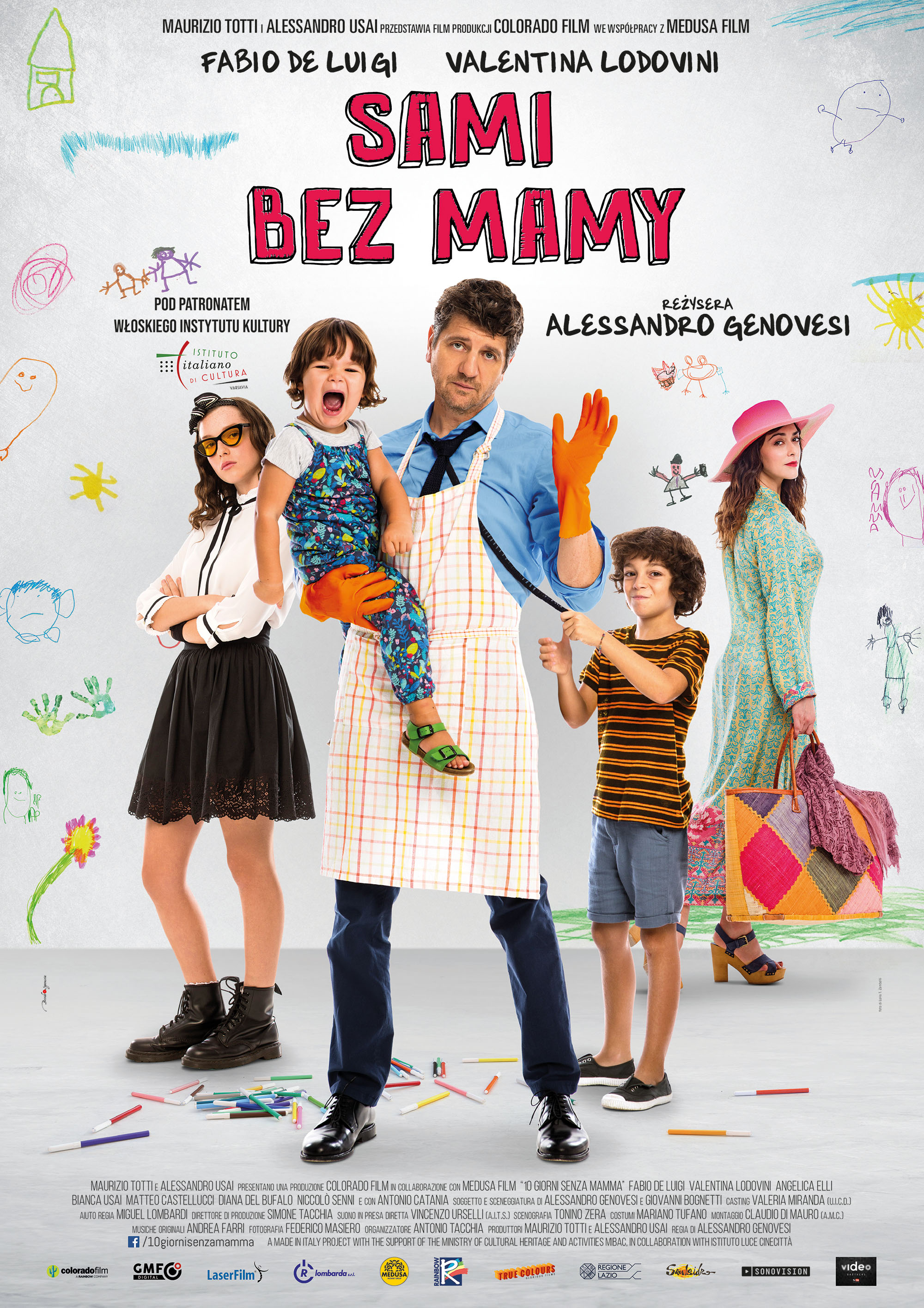 Polski plakat filmu 'Sami bez mamy'