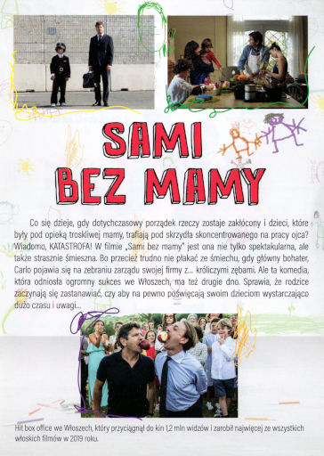 Tył ulotki filmu 'Sami bez mamy'