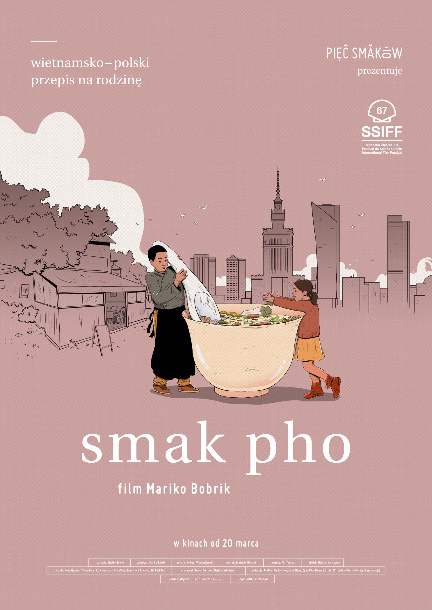 Polski plakat filmu 'Smak pho'