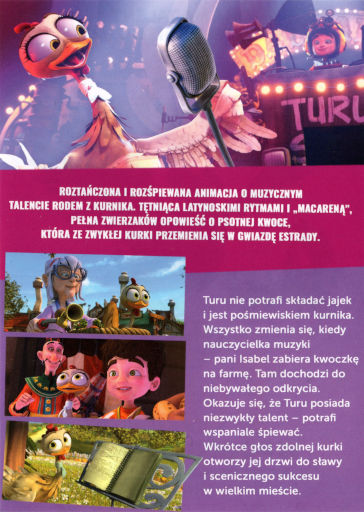 Tył ulotki filmu 'Turu. W pogoni za sławą'