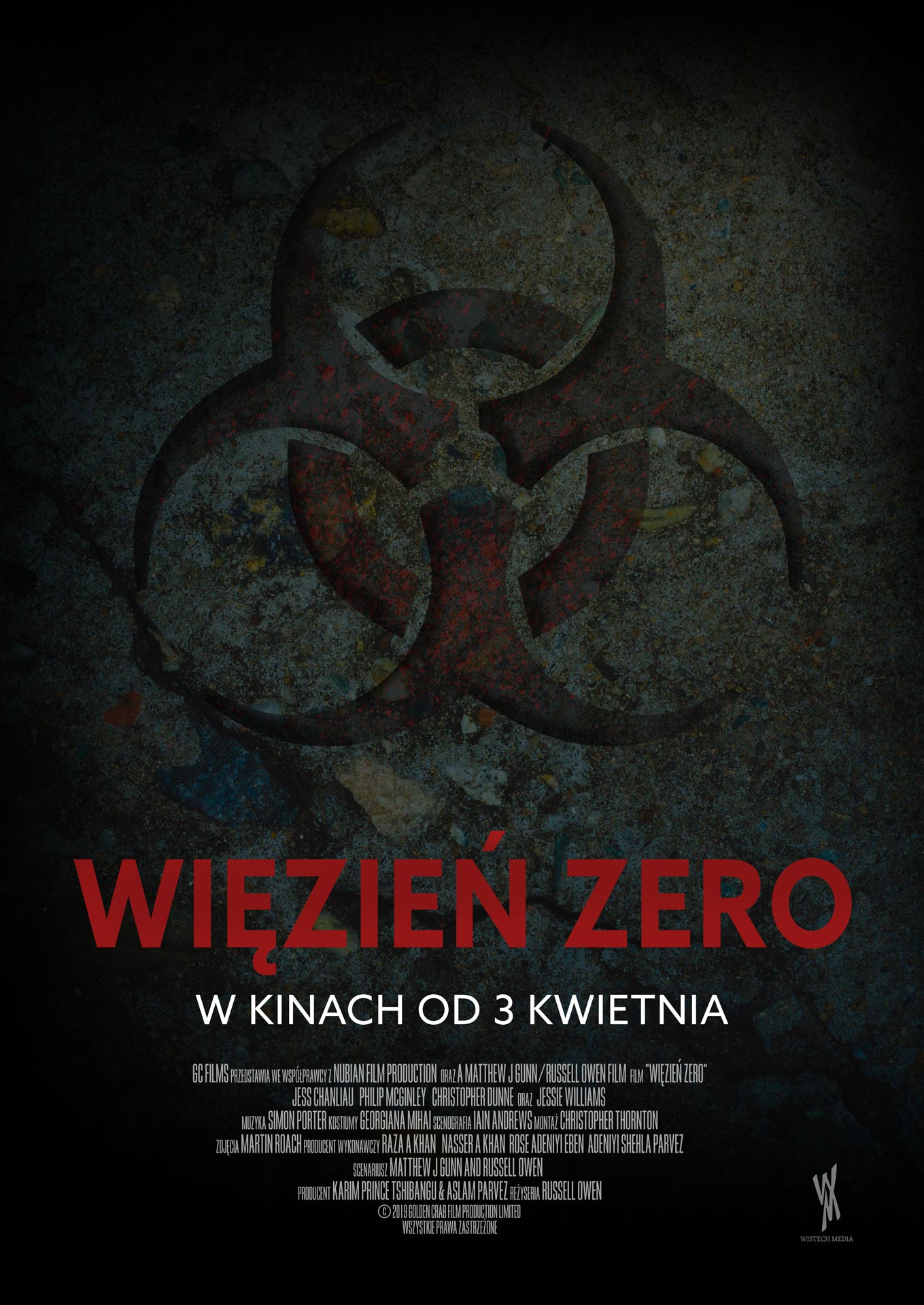 Polski plakat filmu 'Więzień zero'