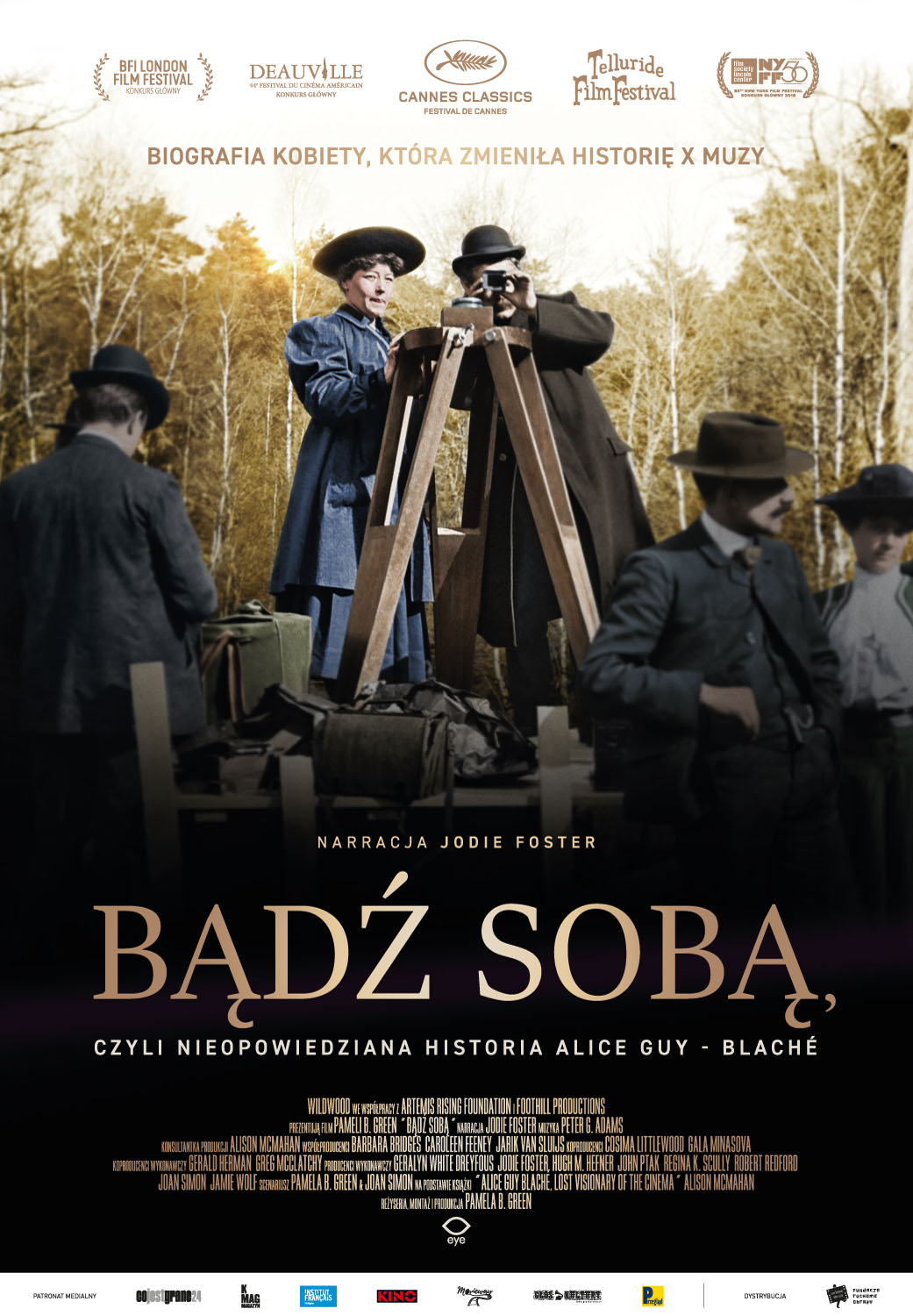 Polski plakat filmu 'Bądź sobą, czyli nieopowiedziana historia Alice Guy-Blaché'