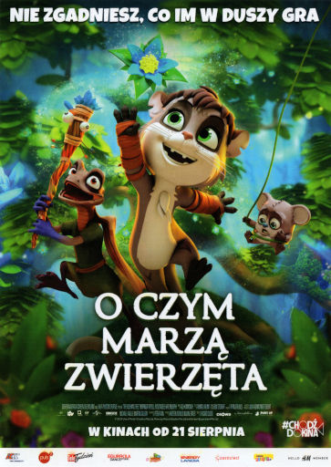 Przód ulotki filmu 'O czym marzą zwierzęta'