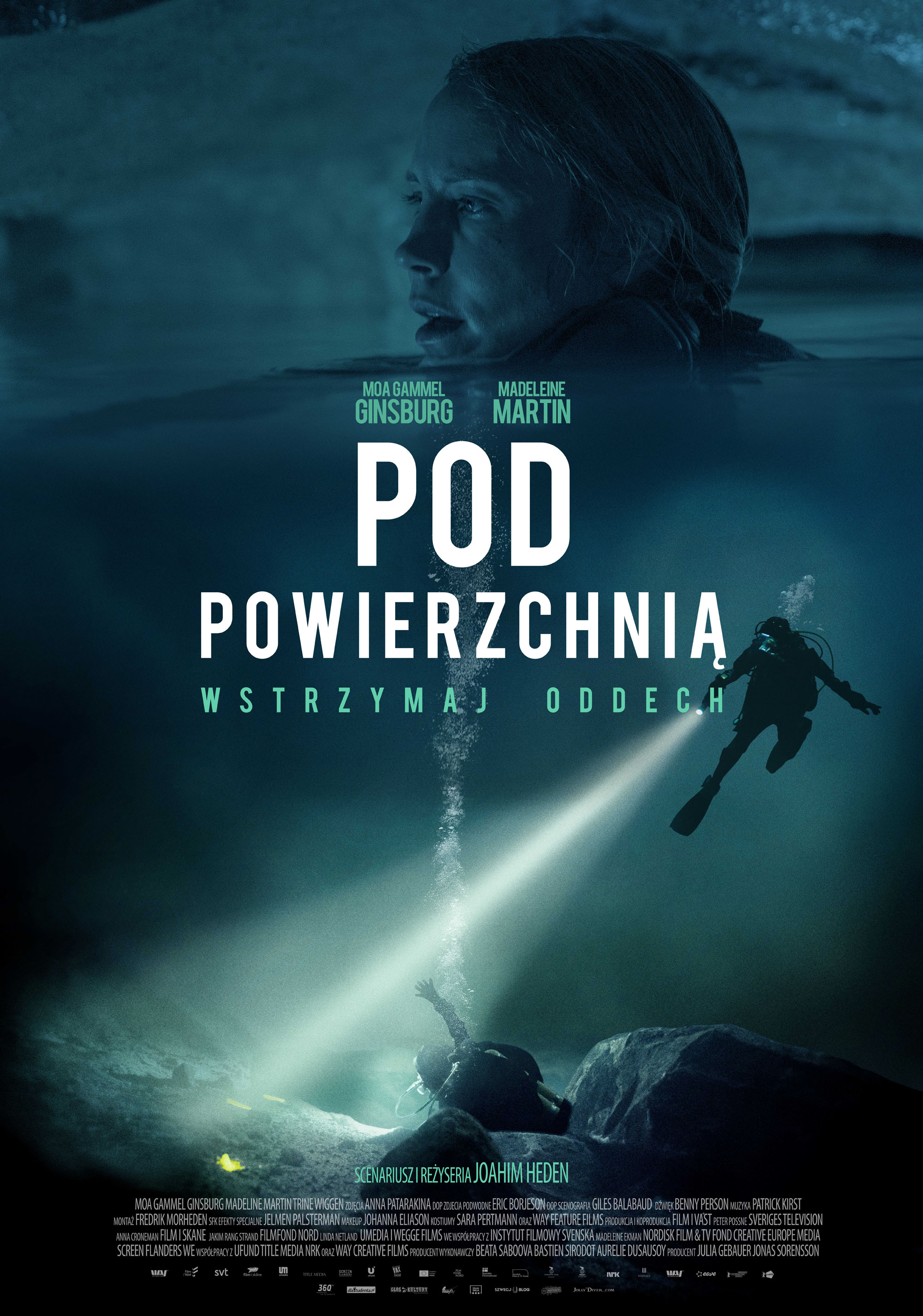 Polski plakat filmu 'Pod powierzchnią'