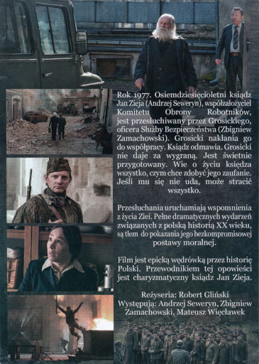 Tył ulotki filmu 'Zieja'