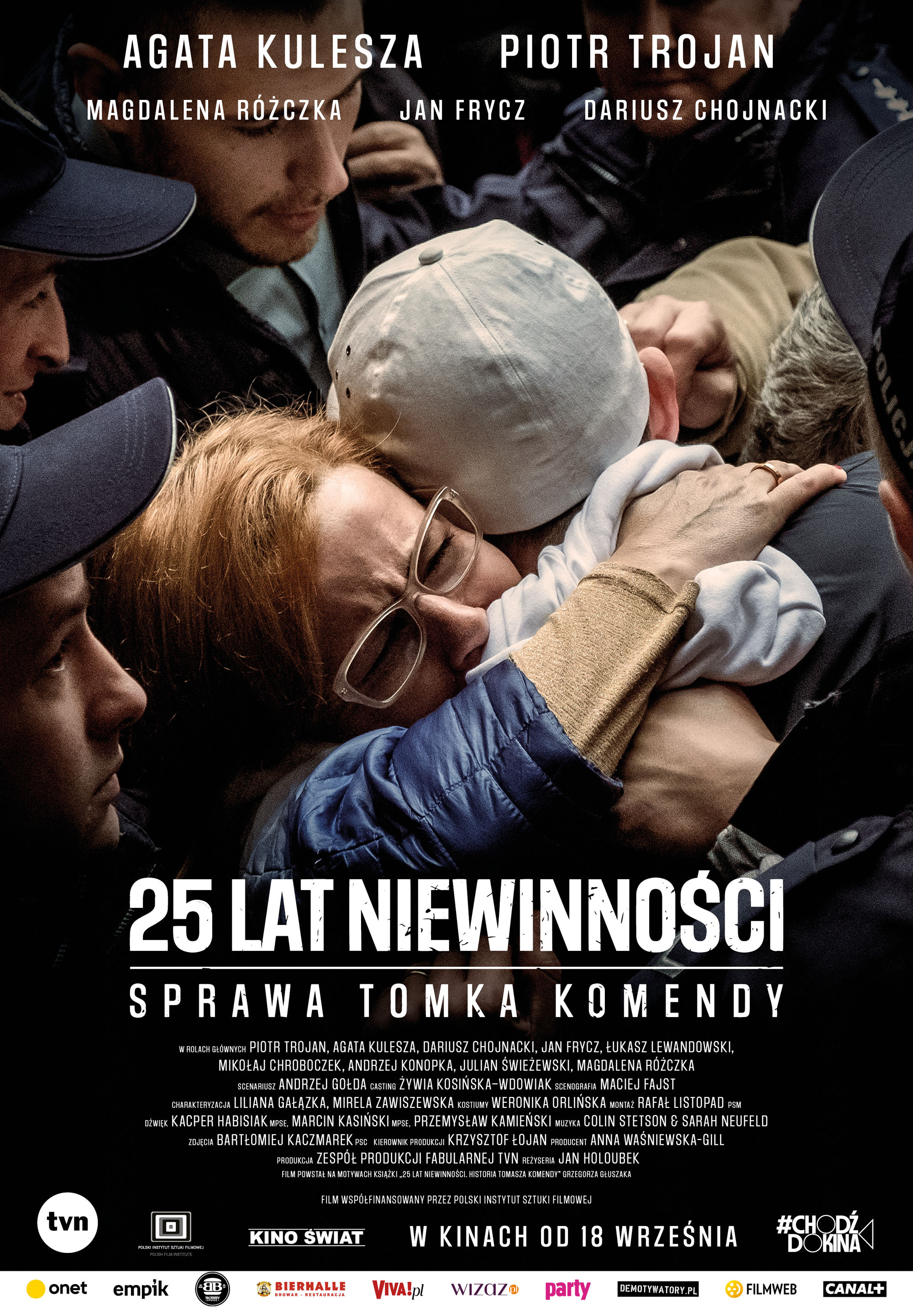Polski plakat filmu '25 lat niewinności. Sprawa Tomka Komendy'