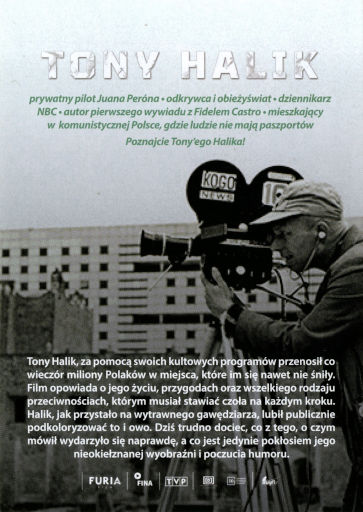 Tył ulotki filmu 'Tony Halik'