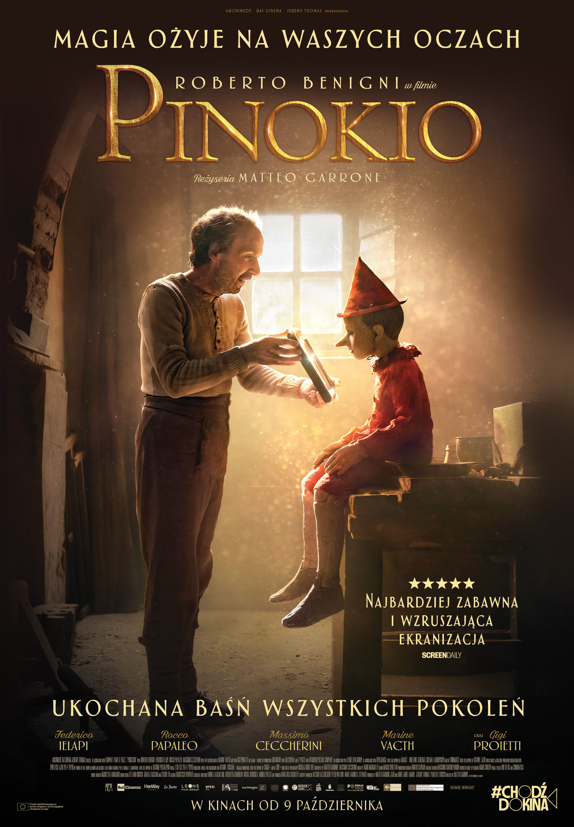 Polski plakat filmu 'Pinokio'