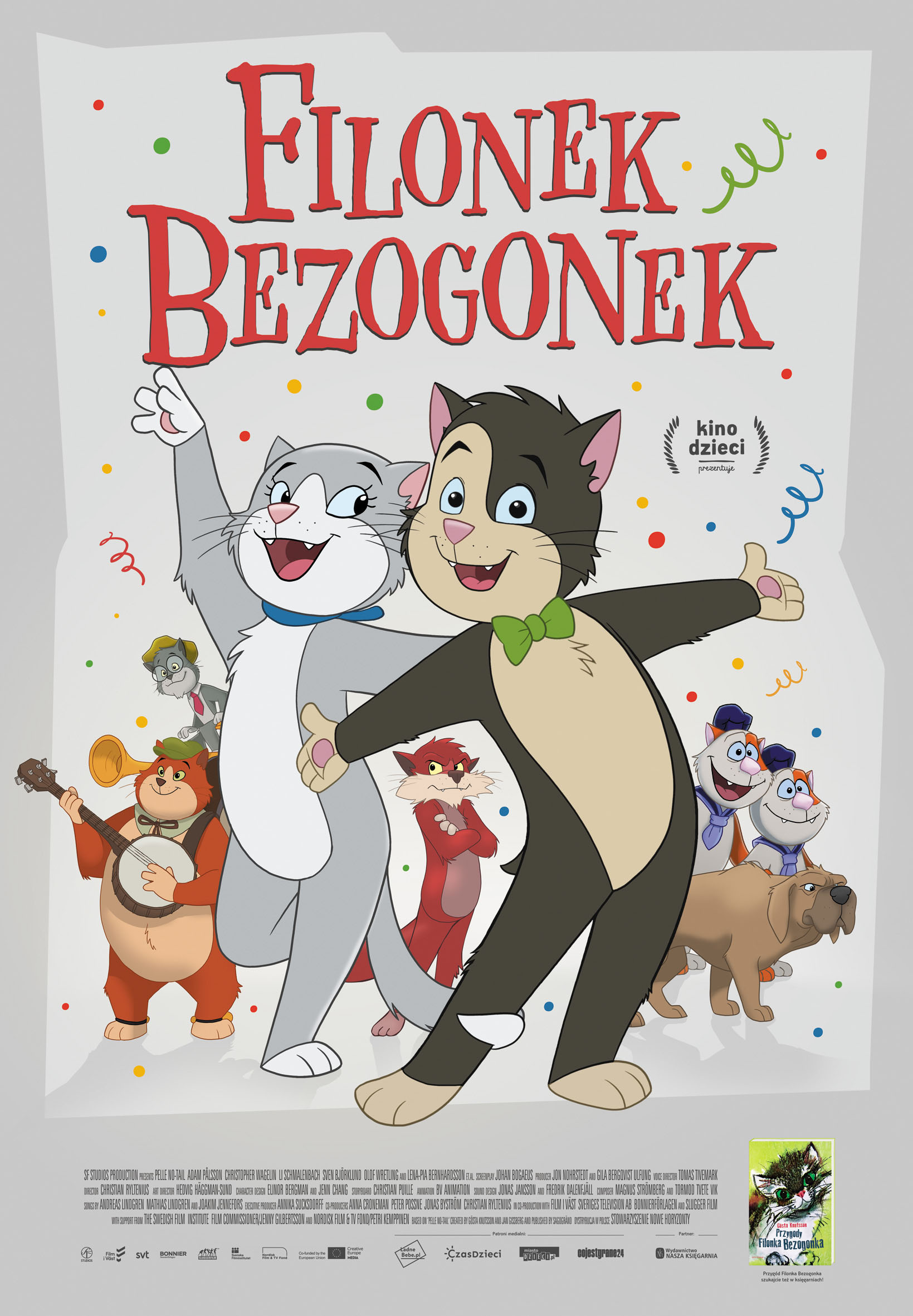 Polski plakat filmu 'Filonek Bezogonek'