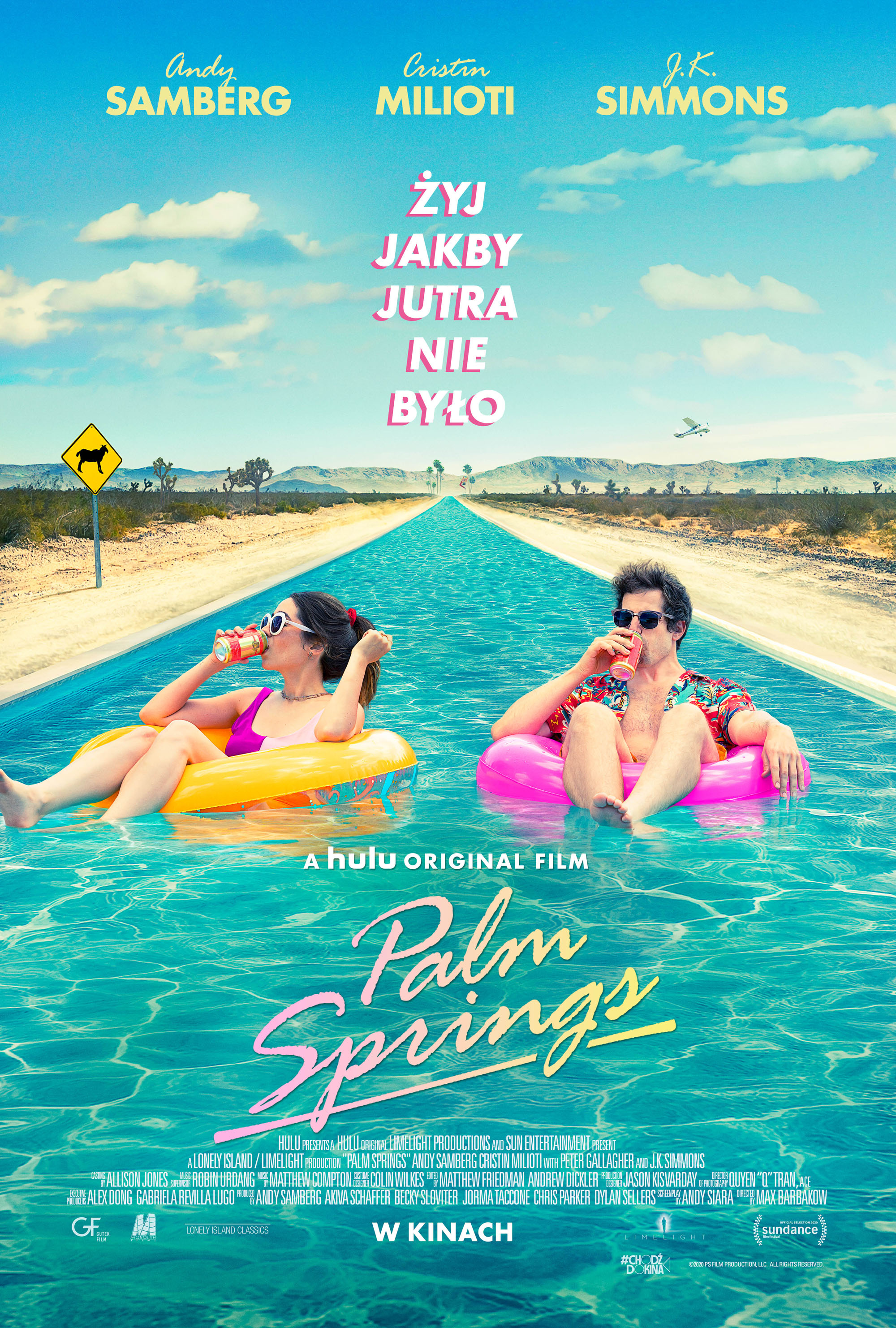 Polski plakat filmu 'Palm Springs'