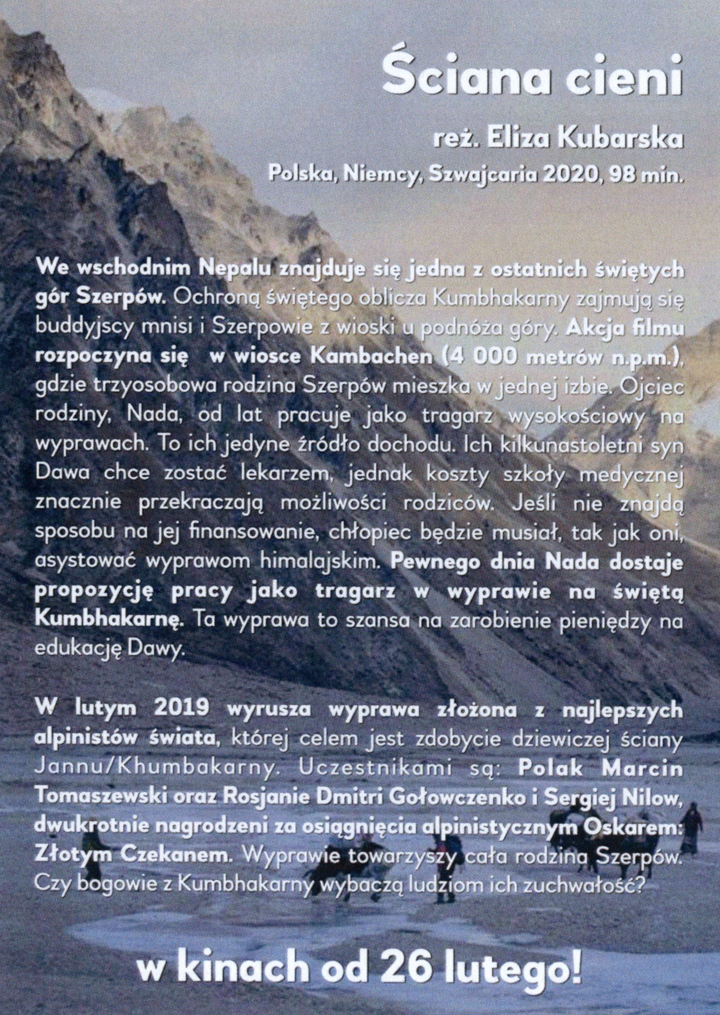 Ulotka filmu ''