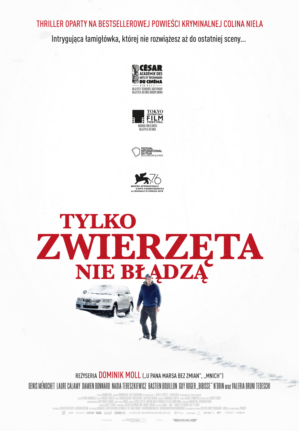 Polski plakat filmu 'Tylko zwierzęta nie błądzą'