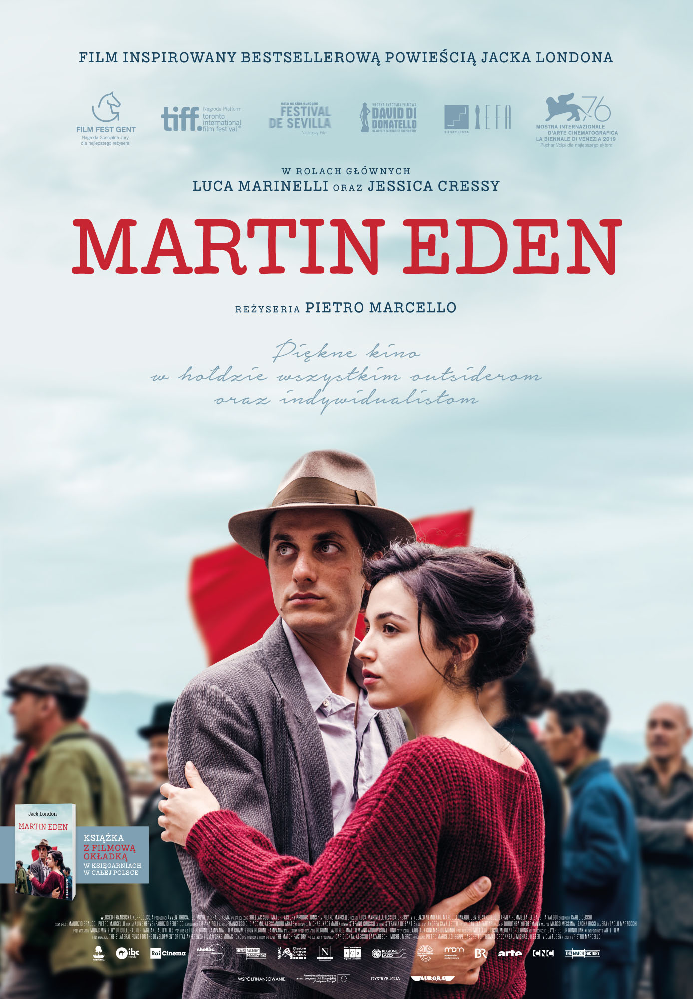 Polski plakat filmu 'Martin Eden'