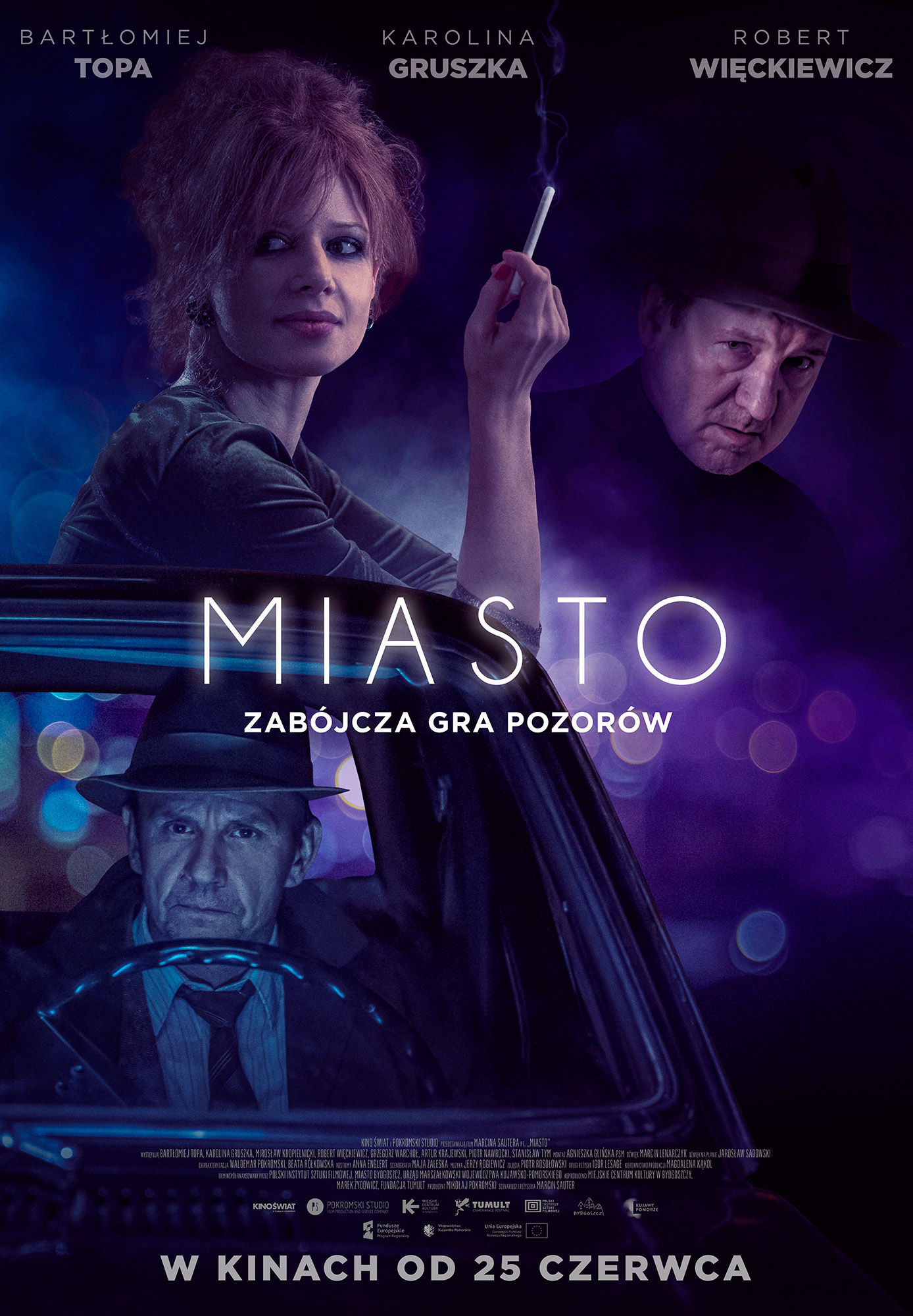 Polski plakat filmu 'Miasto'