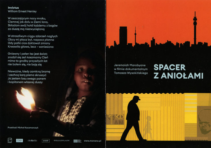 Przód ulotki filmu 'Spacer z Aniołami'