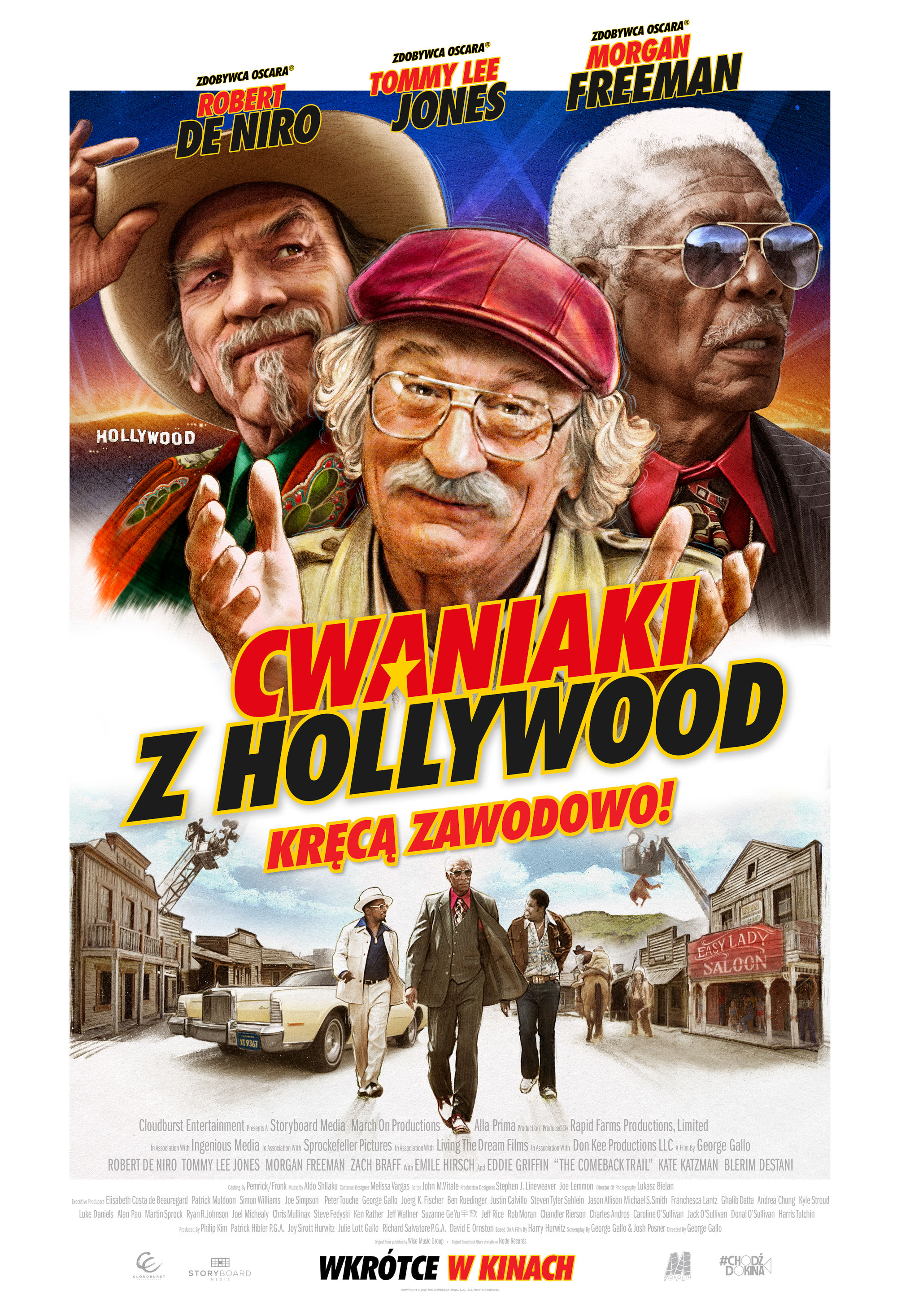 Polski plakat filmu 'Cwaniaki z Hollywood'