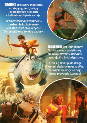 Tył ulotki filmu 'Kraina smoków'