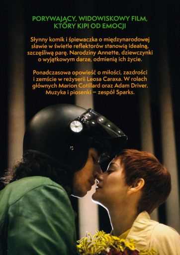 Tył ulotki filmu 'Annette'