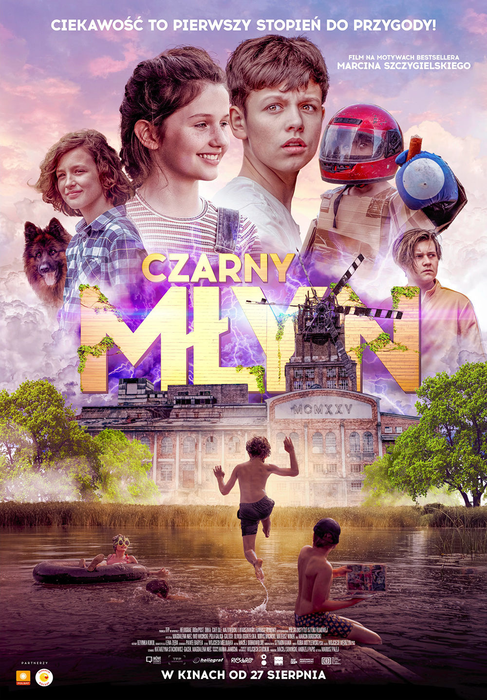 Polski plakat filmu 'Czarny młyn'
