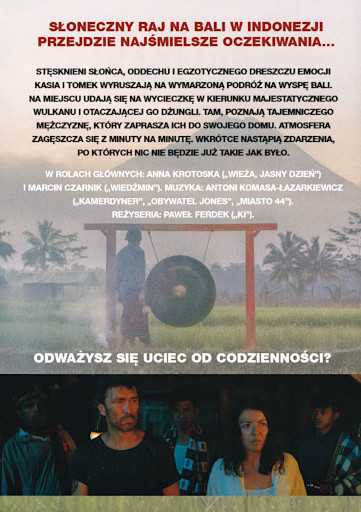 Tył ulotki filmu 'Holiday'