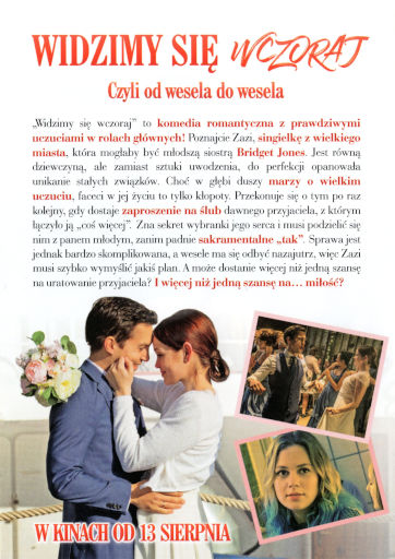 Tył ulotki filmu 'Widzimy się wczoraj'