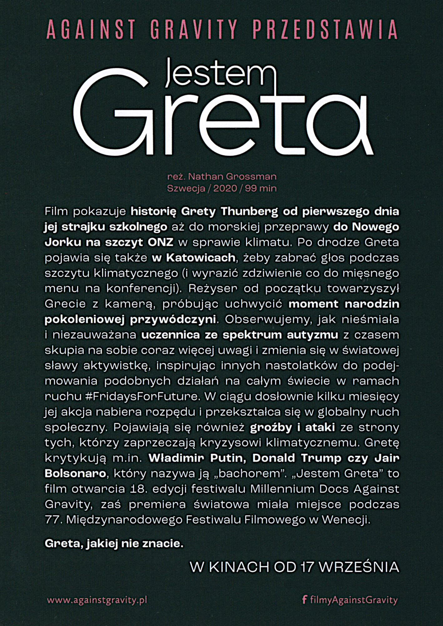 Ulotka filmu ''