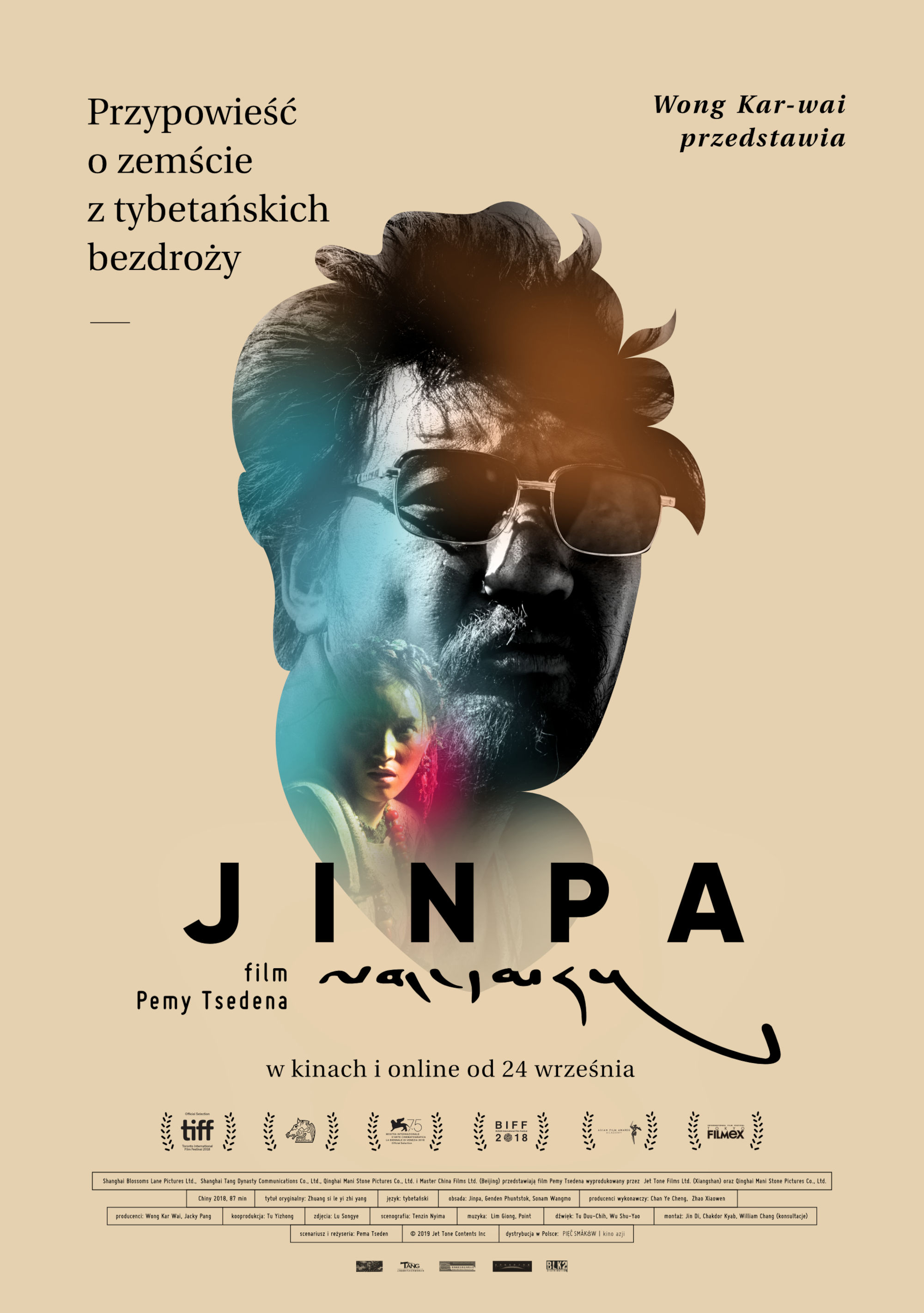 Polski plakat filmu 'Jinpa'