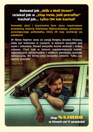 Tył ulotki filmu 'Najmro. Kocha, kradnie, szanuje'