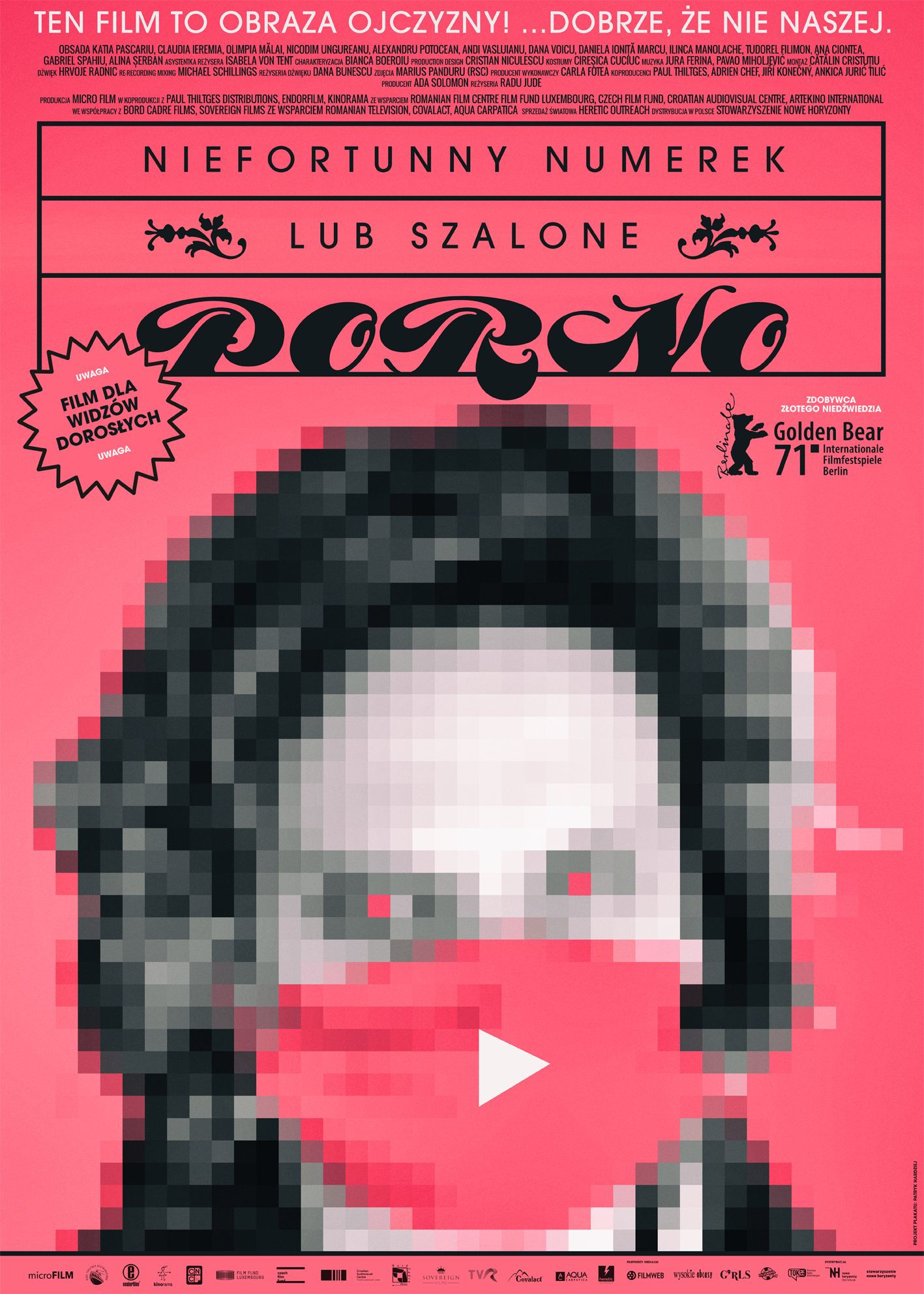 Polski plakat filmu 'Niefortunny numerek lub szalone porno'